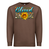 Chestnut blessed mom with sunflower Premium Sweatshirt - Artiststas