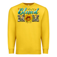 Lemon blessed mom with sunflower Premium Sweatshirt - Artiststas