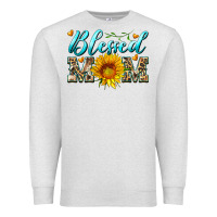 Oatmeal Heather blessed mom with sunflower Premium Sweatshirt - Artiststas
