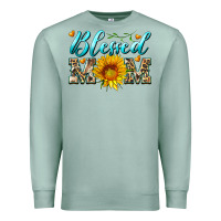Seafoam blessed mom with sunflower Premium Sweatshirt - Artiststas
