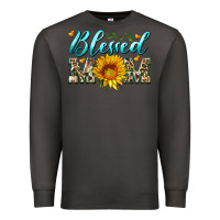 Smoke blessed mom with sunflower Premium Sweatshirt - Artiststas