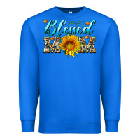 True Royal blessed mom with sunflower Premium Sweatshirt - Artiststas