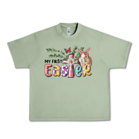 Oil Green My First Easter Bunny Urban Heavy Tee - RanaPortraitStore