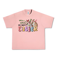 Salmon My First Easter Bunny Urban Heavy Tee - RanaPortraitStore