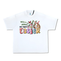 White My First Easter Bunny Urban Heavy Tee - RanaPortraitStore