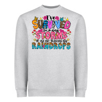 Ive Survived Too Many Storms To Be Thered By Raind Heavyweight Sweatshirt | Teevron