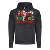 Vintage Black santas favorite soccer player Vintage Hoodie - CowGirlArtShop