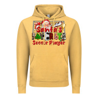 Vintage Mustard santas favorite soccer player Vintage Hoodie - CowGirlArtShop