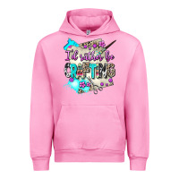 Fuchsia Pink i d rather be crafting Urban Hoodie - AdoDesignShop