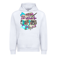 White i d rather be crafting Urban Hoodie - AdoDesignShop