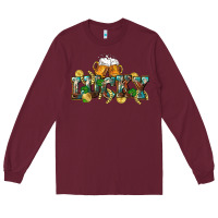 Burgundy Lucky beers St. Patrick's Day Long Sleeve Tee - CowGirlArtShop