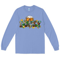 Colony Blue Lucky beers St. Patrick's Day Long Sleeve Tee - CowGirlArtShop