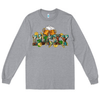 Heather Grey Lucky beers St. Patrick's Day Long Sleeve Tee - CowGirlArtShop