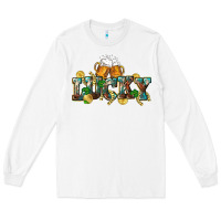 White Lucky beers St. Patrick's Day Long Sleeve Tee - CowGirlArtShop