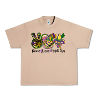 Burro peace love mardi gras Urban Heavy Tee - CowGirlArtShop