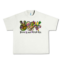 Pistachio peace love mardi gras Urban Heavy Tee - CowGirlArtShop