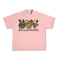 Salmon peace love mardi gras Urban Heavy Tee - CowGirlArtShop