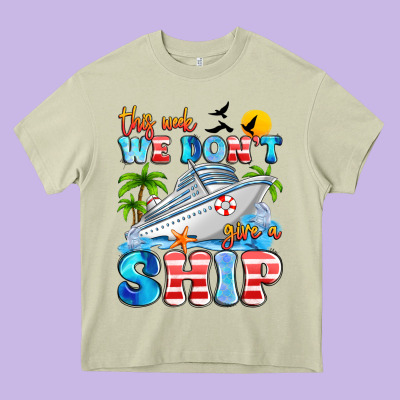 This Week We Don't Give A Ship Heavy Core Tee Designed By Artiststas