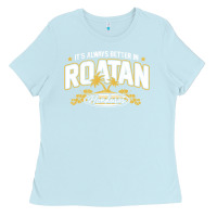 Baby Blue Roatan Honduras Souvenir Roatan Gift Travel Ladies Tee - trangStudio