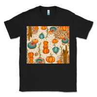 Black Fall Pumpkins Classic Tee - texasbilliewilder