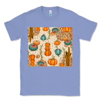 Colony Blue Fall Pumpkins Classic Tee - texasbilliewilder