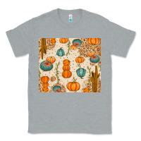 Heather Grey Fall Pumpkins Classic Tee - texasbilliewilder