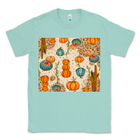 Seafoam Fall Pumpkins Classic Tee - texasbilliewilder