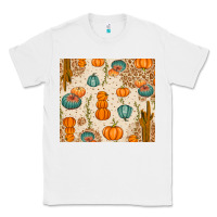 White Fall Pumpkins Classic Tee - texasbilliewilder