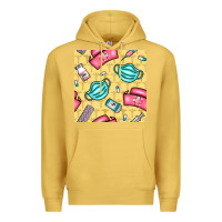 Antique Gold nurse medicine seamless pattern Premium Hoodie - BundleAndBundleShop