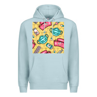 Blue Mist nurse medicine seamless pattern Premium Hoodie - BundleAndBundleShop