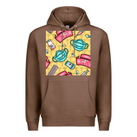 Chestnut nurse medicine seamless pattern Premium Hoodie - BundleAndBundleShop