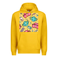 Lemon nurse medicine seamless pattern Premium Hoodie - BundleAndBundleShop