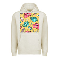 Oatmeal Heather nurse medicine seamless pattern Premium Hoodie - BundleAndBundleShop