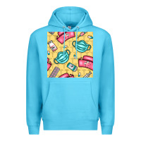 Ocean Blue nurse medicine seamless pattern Premium Hoodie - BundleAndBundleShop