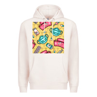 Pale Pink nurse medicine seamless pattern Premium Hoodie - BundleAndBundleShop