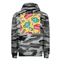 Slate Camo nurse medicine seamless pattern Premium Hoodie - BundleAndBundleShop
