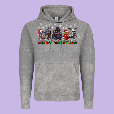 Merry Christmas Gnomies Vintage Hoodie Designed By Cowgirlartshop