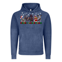 Vintage Denim merry christmas gnomies Vintage Hoodie - CowGirlArtShop