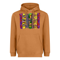 Meerkat mardi gras crawfish cake and mask with leopar and fleur de lis brushst Heavyweight Hoodie - Artiststas