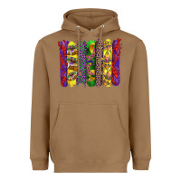 Toasted Coconut mardi gras crawfish cake and mask with leopar and fleur de lis brushst Heavyweight Hoodie - Artiststas