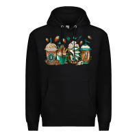Black indian headdress coffee cups Premium Hoodie - Jasminsmagicworld