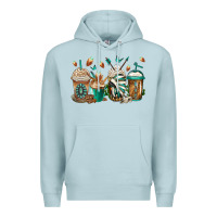 Blue Mist indian headdress coffee cups Premium Hoodie - Jasminsmagicworld