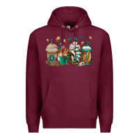 Burgundy indian headdress coffee cups Premium Hoodie - Jasminsmagicworld