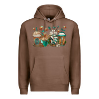 Chestnut indian headdress coffee cups Premium Hoodie - Jasminsmagicworld