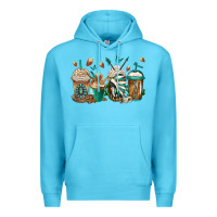Ocean Blue indian headdress coffee cups Premium Hoodie - Jasminsmagicworld