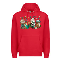 Red indian headdress coffee cups Premium Hoodie - Jasminsmagicworld