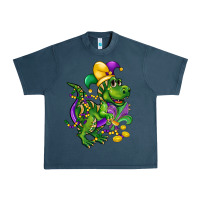 Midnight Navy mardi gras trex Urban Heavy Tee - CowGirlArtShop