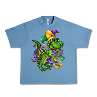 Pebble Blue mardi gras trex Urban Heavy Tee - CowGirlArtShop