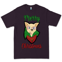 Plum Merry Christmas Cat Premium Tee - Bettercallsaul