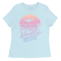 Baby Blue The Adventure Begins Ladies Tee - Bettercallsaul